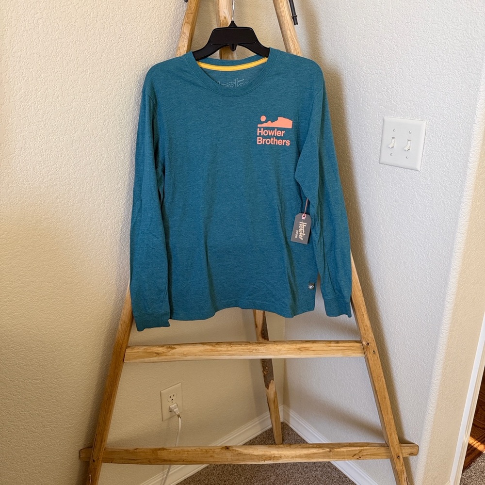 NWT Howler Arroyo Select Longsleeve T-Shirt: Petrol Heather - Picture 6 of 10